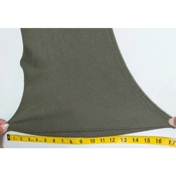 ZARA Knit Cutout Back Midi Dress Women's Size M - Picture 15 of 16